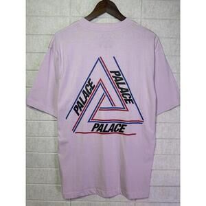 Palace Basically A Tri-Ferg Lilac Purple‎ Cotton T-Shirt Mens Large